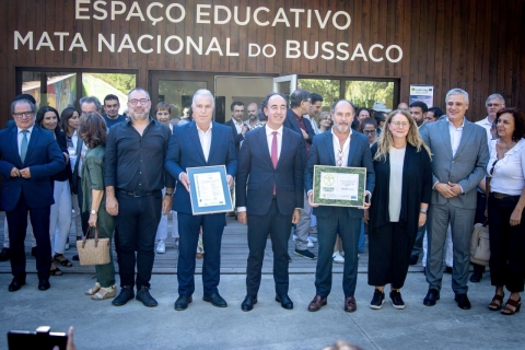 Healing Forest certification ceremony at Mata do Bussaco.